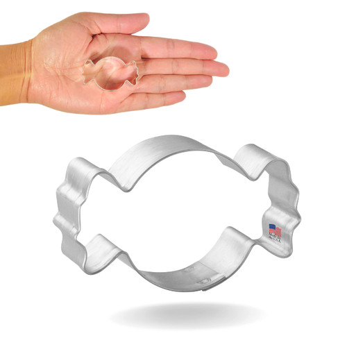 Foose Cookie Cutters Mini Candy Wrapper 1.75 in Cookie Cutter Sweets Tin Plated Steel Made in USA Foose Cookie Cutters Mini Candy Wrapper 1.75 in Cookie Cutter Sweets Tin Plated Steel Made in USA