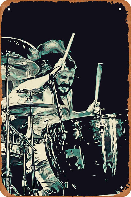John Bonham Poster Vintage Metal Tin Sign Retro Style Wall Plaque Decoration Metal Sign 8x12 inch John Bonham Poster Vintage Metal Tin Sign Retro Style Wall Plaque Decoration Metal Sign 8x12 inch