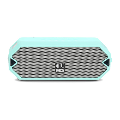 Altec Lansing HydraJolt Wireless Bluetooth Speaker, Waterproof Portable Speakers with Built In Phone Charger and Lights, Everything Proof Outdoor, Shockproof, Snowproof, 16 Hours Playtime (Mint Green)