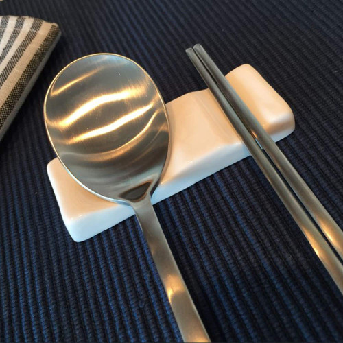 Ceramic Spoon Chopsticks Rest Holder for Spoons, Spatulas, Ladles, Teaspoons Chopstick Set and Other Kitchen Cooking Utensils (3)