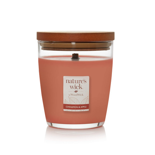 Nature's Wick Cinnamon & Apple Scented Candle, 10 ounces, Medium