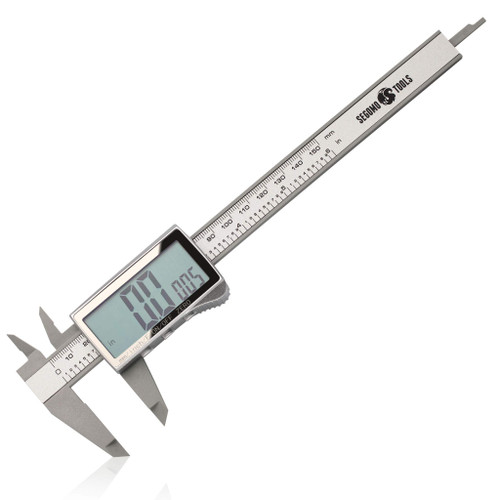 Segomo Basics 6 Inch Electronic Digital Calipers: Inch, Fractions, Millimeter Conversion | Digital Caliper Measuring Tool | Calipers Measuring tool | Digital Calipers 6 Inch - CAL6DIGIBASICS2