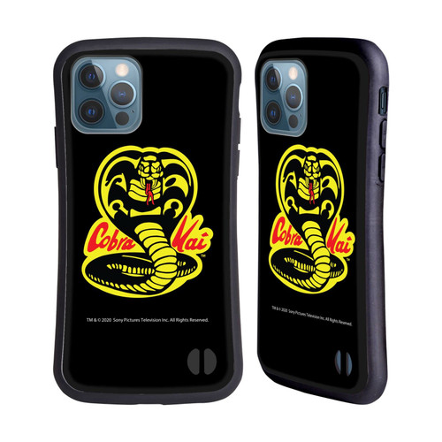 Head Case Designs Officially Licensed Cobra Kai Logo Graphics Hybrid Case Compatible with Apple iPhone 12 / iPhone 12 Pro