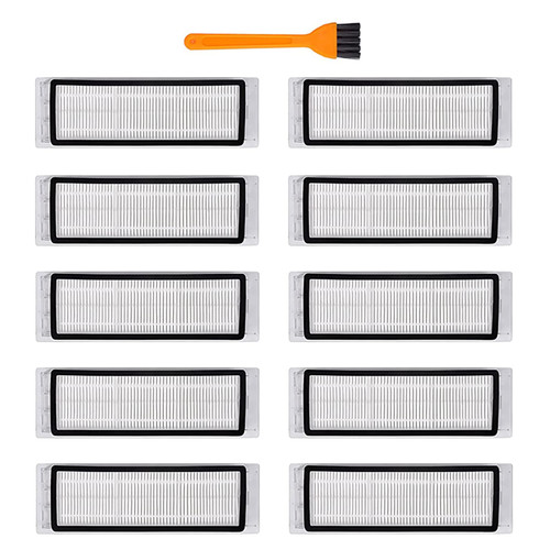 Hepa Filter Accessories Kit for Roborock S4 S5 S6 E4 E20 E25 E35 S50 Xiaomi Mi Mijia Robotic Vacuum Cleaner, 10 Hepa Filters