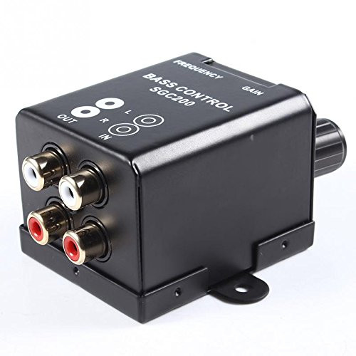 Wecooland Car Home Amplifier Subwoofer Equalizer Crossover RCA Adjust Line Level Volume