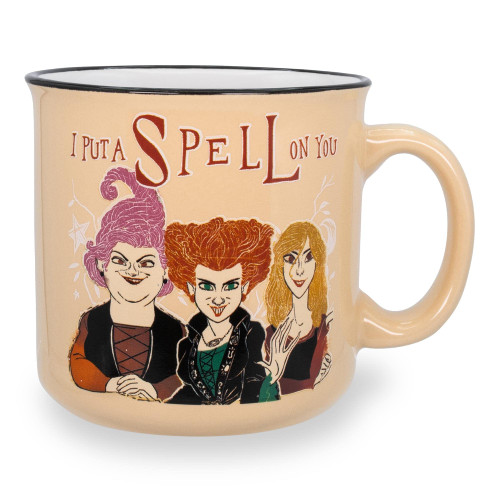 Disney Hocus Pocus Put A Spell On You Ceramic Camper Mug | BPA-Free Travel Coffee Cup For Espresso, Caffeine, Cocoa, | Home & Kitchen Essential | Halloween Gifts and Collectibles | Holds 20 Ounces Disney Hocus Pocus Put A Spell On You Ceramic Camper Mug | BPA-Free Travel Coffee Cup For Espresso, Caffeine, Cocoa, | Home & Kitchen Essential | Halloween Gifts and Collectibles | Holds 20 Ounces