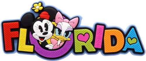 Minnie & Daisy Florida Soft Touch PVC Magnet