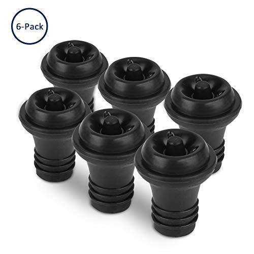 Bosiwee 6 Wine Stoppers, Wine Stoppers for Wine Saver Vacuum Pump Preserver Red Wine Vacuum Bottle Stopper To Keep Wine Fresh
