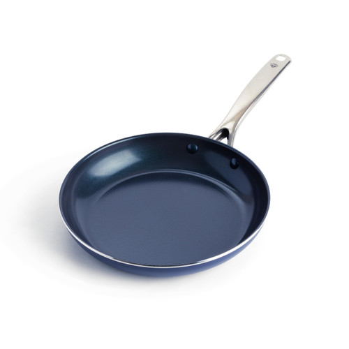 Blue Diamond Cookware Diamond Infused Ceramic Nonstick 9.5" Frying Pan Skillet, Induction, PFAS-Free, Dishwasher Safe, Oven Safe, Blue
