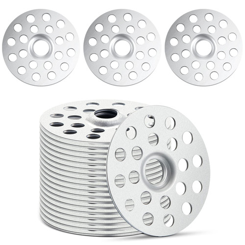 1 Inch Plaster Washers Metal Washers for Screws Plaster Repair Rings Plaster Buttons Profile Washer Flat Washers for Wall Ceiling Drywall Plaster Repair(100 Pieces)