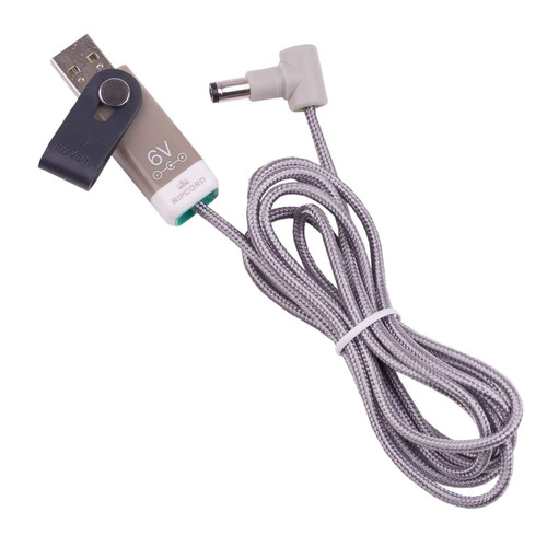 myVolts Ripcord USB to 6V DC Power Cable Compatible with The Sony ICF-SW7600GR Short Wave Radio