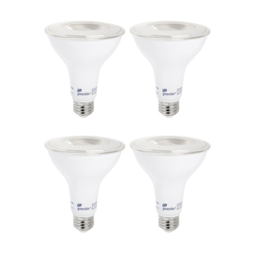 Greenlite LED PAR30 Long Neck Dimmable Flood Light Bulb, 11W (75W Equivalent), 850 Lumens, 5000k Daylight, Indoor/Outdoor, Weatherproof, 120V, Energy Star (4 Pack)