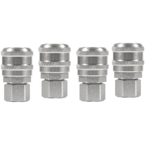 S-775 1/4" FNPT A-Style Push Type Coupler, for the Following A-Style Plugs: #778, 777, 777-4, 777-6, 1777-4, and #1777-6 (4PCS)