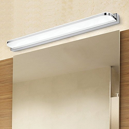 Lightess Vanity Light LED Bathroom Light Fixtures Make Up Mirror Lights Acrylic Stainless Steel Wall Lamp, 14W Warm White