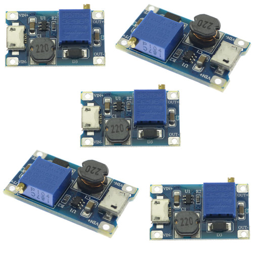 Lind Kitchen 5PCS 2A Power Converters DC to DC Step up Converter DC Voltage Regulator Voltage Converter Step Up dc Boost Converter USB Power Module Supply Module