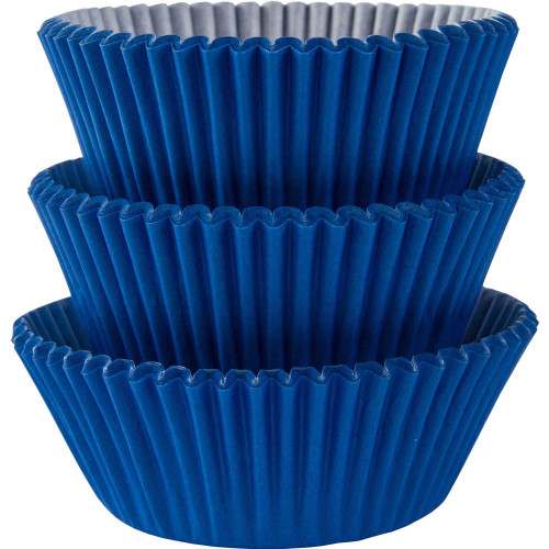 amscan Bright Royal Blue Cupcake Wrappers | 2" | Pack of 75 | Party Supply