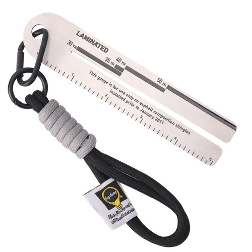 Shingle Gauge Measuring Tool for Roof Shingle?Roofing Tools,Measures and Analyze The Thickness of Shingle,4/09 Shingle Gauge with a Keychain (1)