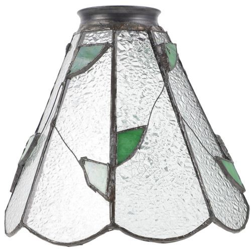 Uonlytech Lampshade Vintage Lamp Shade Chandelier Lamp Shades Glass Light Shade Light Bulb Cover Stained Glass Lampshade Small Lamp Shade Lamp Replacement Shade for Chandelier French