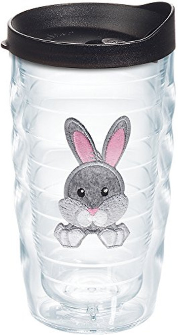 Tervis 1133521 Front & Back Bunny Tumbler with Emblem and Black Lid 10oz Wavy, Clear Tervis 1133521 Front & Back Bunny Tumbler with Emblem and Black Lid 10oz Wavy, Clear