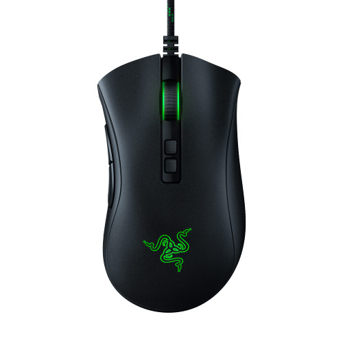 Razer DeathAdder V2 Special Edition Gaming Mouse: 20K DPI Optical Sensor - 2nd Gen Faster Optical Switch - 8 Programmable Buttons - Rubberized Side Grips - Ergonomic Design - Green Speedflex Cable Razer DeathAdder V2 Special Edition Gaming Mouse: 20K DPI Optical Sensor - 2nd Gen Faster Optical Switch - 8 Programmable Buttons - Rubberized Side Grips - Ergonomic Design - Green Speedflex Cable