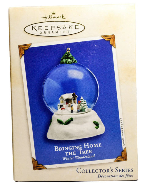 Hallmark Keepsake Ornament Bringing Home The Tree Winter Wonderland 1st in Series 2002