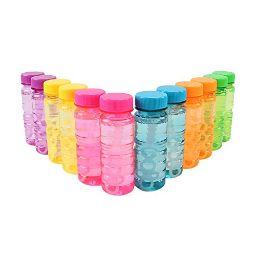 12 Pack of Bubbles Bottle - 4oz Blow Bubbles Bulk Solution Novelty Summer Toy 12 Pack of Bubbles Bottle - 4oz Blow Bubbles Bulk Solution Novelty Summer Toy