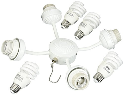 Emerson Ceiling Fan Light Kit F480WW Three Fitter 13-Watt Compact Fluorescent Bulbs