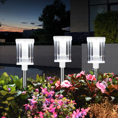 BITPOTT Bright Solar Pathway Lights 6 Pack Outdoor Path Lights Solar Powered Waterproof Solar Garden Landscape Lights for Yard Lawn Patio Walkway Driveway BITPOTT Bright Solar Pathway Lights 6 Pack Outdoor Path Lights Solar Powered Waterproof Solar Garden Landscape Lights for Yard Lawn Patio Walkway Driveway