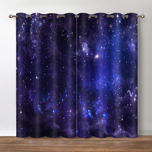 Jekeno Space Galaxy Blackout Curtains - Room Darkening Window Drapes Universe Psychedelic Planet Nebula Starry Sky Print Decor Home Bedroom Living Room Grommet Window Drapes 2 Panel Set, 52"x63" Jekeno Space Galaxy Blackout Curtains - Room Darkening Window Drapes Universe Psychedelic Planet Nebula Starry Sky Print Decor Home Bedroom Living Room Grommet Window Drapes 2 Panel Set, 52"x63"