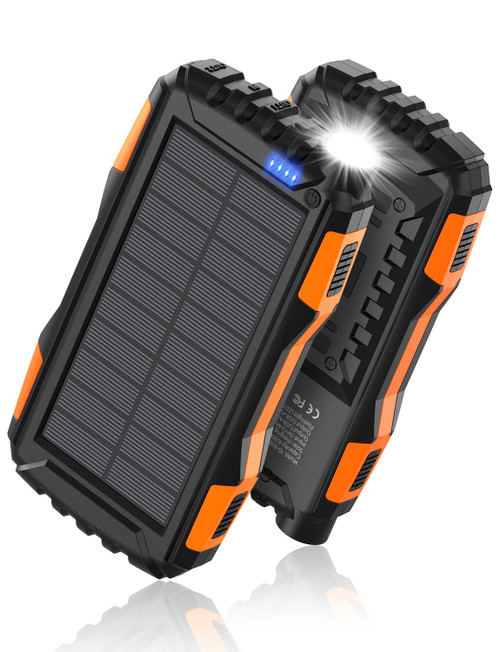 Power-Bank-Solar-Charger - 42800mAh Power Bank,Portable Charger,External Battery Pack 5V3.1A Qc 3.0 Fast Charging Built-in Super Bright Flashlight (Light Orange) Power-Bank-Solar-Charger - 42800mAh Power Bank,Portable Charger,External Battery Pack 5V3.1A Qc 3.0 Fast Charging Built-in Super Bright Flashlight (Light Orange)