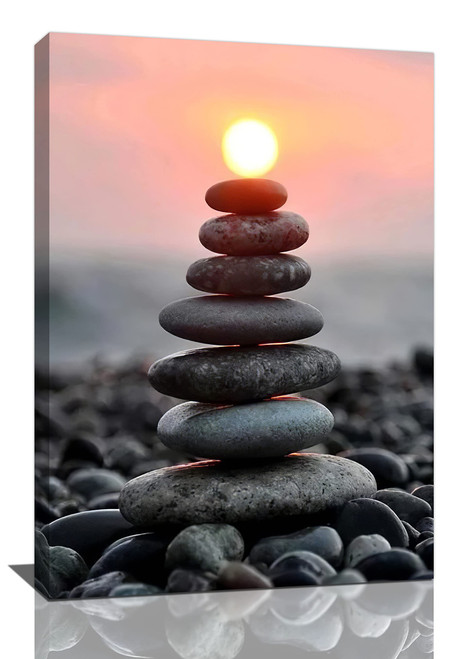 ZHONGH Zen Wall Art Stone Sunrise Pictures Wall Decor Zen Room Decor Canvas Print Yoga Spa Meditation Painting Home Decorations Artwork For Spiritual Room Office Living Room Bedroom Bathroom 16"x24" ZHONGH Zen Wall Art Stone Sunrise Pictures Wall Decor Zen Room Decor Canvas Print Yoga Spa Meditation Painting Home Decorations Artwork For Spiritual Room Office Living Room Bedroom Bathroom 16"x24"