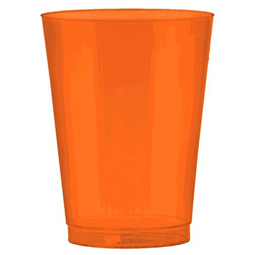 Big Party Pack Plastic Cups | 10 oz. | Orange Peel | Pack of 72 | Party Supply