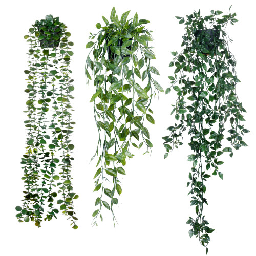Sggvecsy Fake Hanging Plants 3 Pack Artificial Eucalyptus Fake Potted Greenery Faux Eucalyptus Mandala Vine Pea Pod for Home Indoor Outdoor Wall Garden Wedding Decor Sggvecsy Fake Hanging Plants 3 Pack Artificial Eucalyptus Fake Potted Greenery Faux Eucalyptus Mandala Vine Pea Pod for Home Indoor Outdoor Wall Garden Wedding Decor