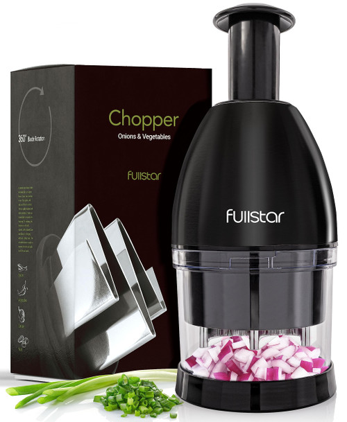 Fullstar Onion Chopper Hand Chopper for Vegetables - Stainless Steel Nut Chopper Manual Hand Food Chopper Handheld Food Chopper Vegetable Chopper Manual Onion Hand Chopper Onion Press Chopper- Black Fullstar Onion Chopper Hand Chopper for Vegetables - Stainless Steel Nut Chopper Manual Hand Food Chopper Handheld Food Chopper Vegetable Chopper Manual Onion Hand Chopper Onion Press Chopper- Black
