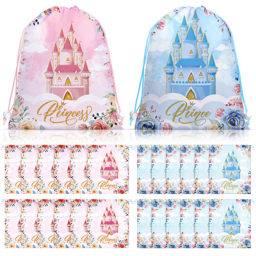 24 Pcs Prince Princess Party Favor Bags Pink Blue Drawstring Princess Goodie Bags Floral Castle Prince Princess Gift Bags Candy Bags for Kid Girl Birthday Baby Shower Decorations Supplies 11.8 x 9.8'' 24 Pcs Prince Princess Party Favor Bags Pink Blue Drawstring Princess Goodie Bags Floral Castle Prince Princess Gift Bags Candy Bags for Kid Girl Birthday Baby Shower Decorations Supplies 11.8 x 9.8''