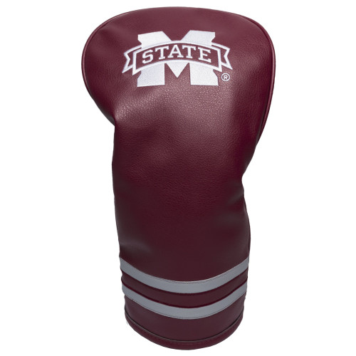 Team Golf NCAA Mississippi State Bulldogs Vintage Driver Head Cover Vintage Driver Golf Club Headcover, Form Fitting Design, Retro Design & Superb Embroidery