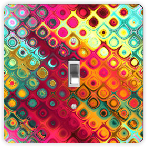 Rikki Knight Tropical Gaussian-Single Toggle Light Switch Plate