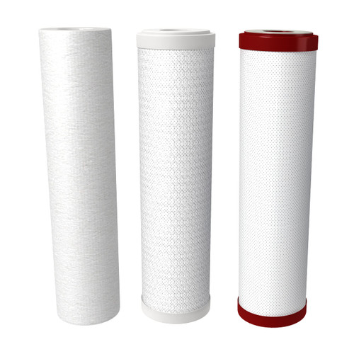 AquaticLife 10-Inch Sediment, Carbon Block and Carbon Plus Chloramine Water Filter Replacement Cartridge Kit for RODI System Reverse Osmosis Deionization Filtration Unit AquaticLife 10-Inch Sediment, Carbon Block and Carbon Plus Chloramine Water Filter Replacement Cartridge Kit for RODI System Reverse Osmosis Deionization Filtration Unit
