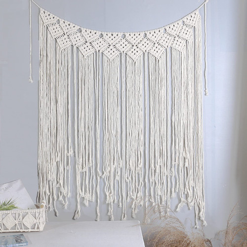 UMKIC Boho Macrame Wall Hanging Wall Decor Hand Woven Tapestry Decor Art for Wedding, Bedroom Living Room, Apartment Dorm, 37" x 45"