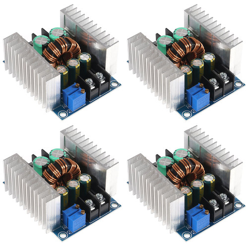 XIITIA 4pcs 20A 300W CC CV Step Down Module Adjustable DC 6-40V to 1.2-36V Voltage Regulator Buck Converter Constant Current Power Module Charging LED Drive with Short Circuit Protection