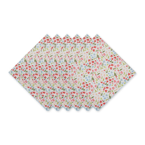 DII Spring Bouquet Tabletop Collection Decorative Easter, Napkin Set, 20x20, Sweet Flowers