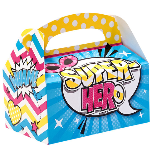 Birthday Express Superhero Girl Party Supplies - Empty Favor Boxes (4)