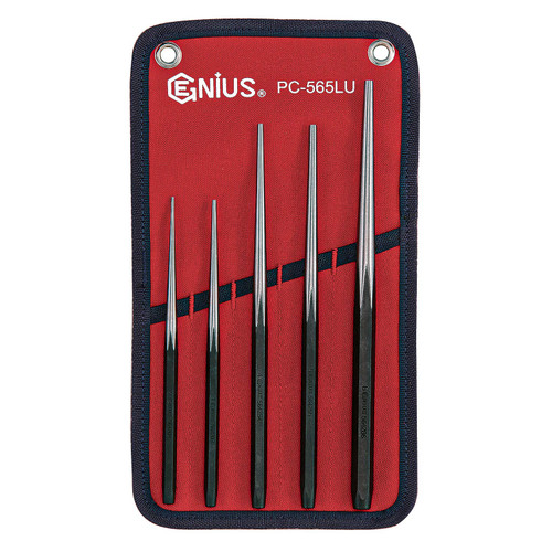 Genius Tools 5PC Long Taper Line Up Punch Set - PC-565LU