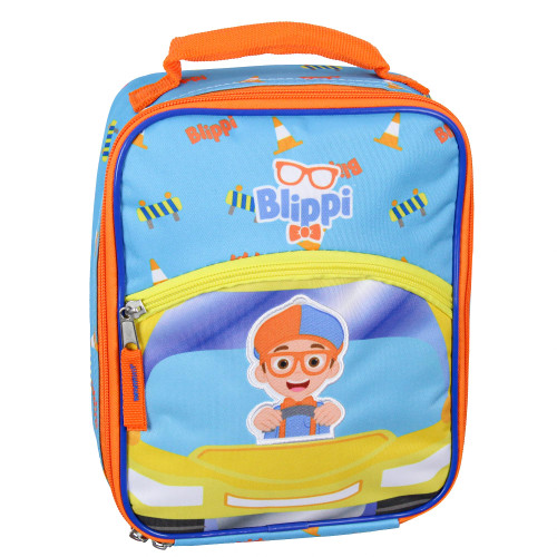 AI ACCESSORY INNOVATIONS Blippi Kids Lunch Box Joy Ride School Insulated Lunch Bag Tote For Hot And Cold Food, Drinks, And Snacks