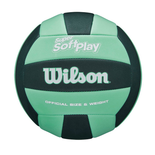 WILSON Super Soft Play Outdoor Recreation Volleyball - Official Size, Green/Forest Green WILSON Super Soft Play Outdoor Recreation Volleyball - Official Size, Green/Forest Green