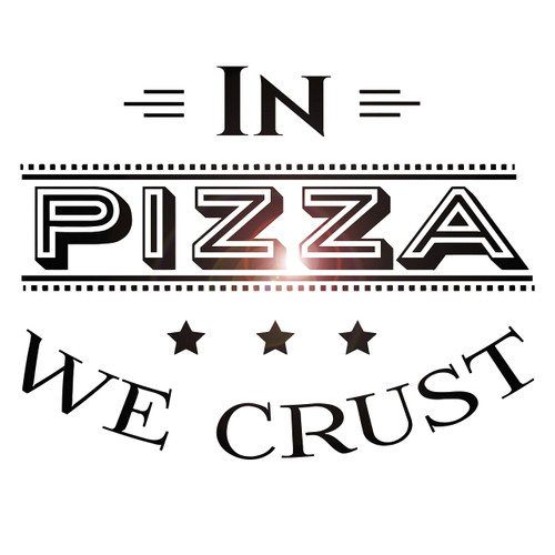 Vinyl Wall Decal Pizza Quote Pizzeria Italian Restaurant Kitchen Stickers Large Decor (ig4905) White