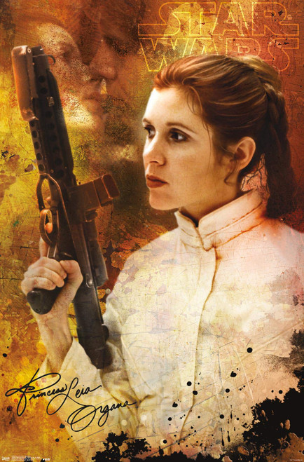 Trends International Star Wars: Saga - Princess Leia - Signature Wall Poster, 22.375" x 34", Unframed Version
