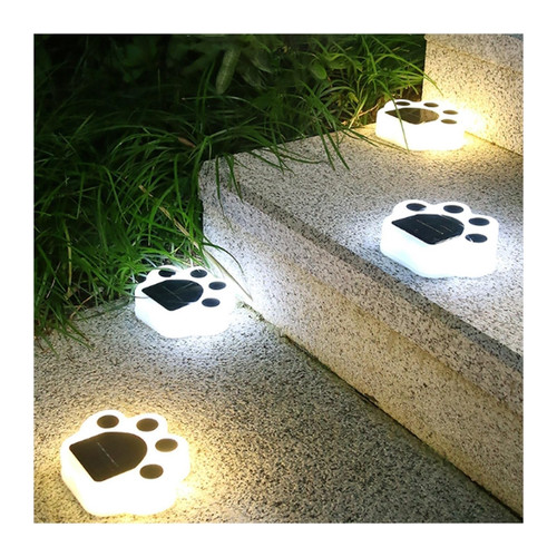 Solar Waterproof Lights, Solar Bear Paw Shaped Lights, Outdoor Garden Decorative Lights, Garden Lawn Landscape Lights (Color : Warm, Size : Solar Buried Light)