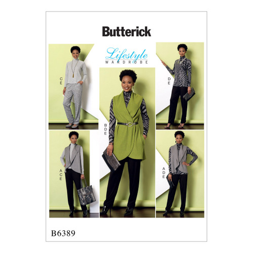 McCall Pattern Company Misses' Vest, Top, Tunic and Pants Sewing Pattern, ZZ (16-18-20-22-24-26)
