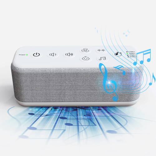 White Noise Sound Machine for Sleeping Baby Adults Kids-Portable Sleep Sound Therapy Machine, USB Rechargeable, 42 Soothing Sounds, Auto-Off Timer, 8 Volume Control & AC Adapter Included for Office White Noise Sound Machine for Sleeping Baby Adults Kids-Portable Sleep Sound Therapy Machine, USB Rechargeable, 42 Soothing Sounds, Auto-Off Timer, 8 Volume Control & AC Adapter Included for Office